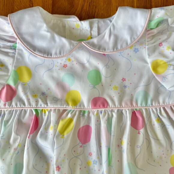 THE BEAUFORT BONNET COMPANY Balloons Romper Girls 2T 2 NEW Holly Day Bubble NWT - Picture 3 of 10